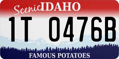 ID license plate 1T0476B