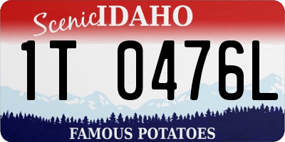 ID license plate 1T0476L