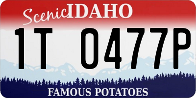 ID license plate 1T0477P