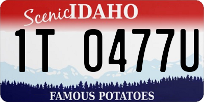 ID license plate 1T0477U
