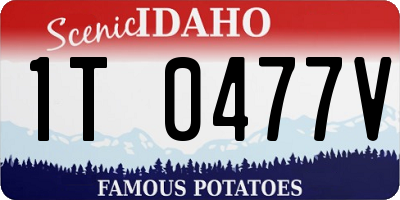 ID license plate 1T0477V