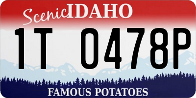 ID license plate 1T0478P