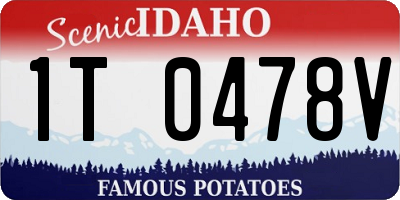 ID license plate 1T0478V