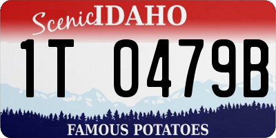 ID license plate 1T0479B