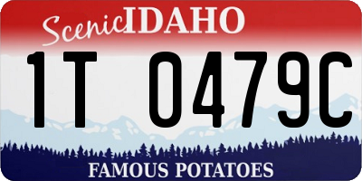 ID license plate 1T0479C