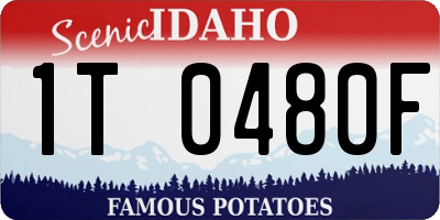 ID license plate 1T0480F