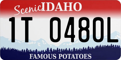 ID license plate 1T0480L