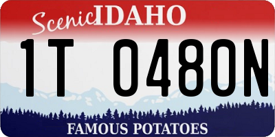 ID license plate 1T0480N