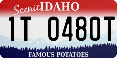 ID license plate 1T0480T
