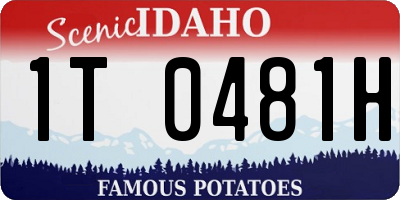 ID license plate 1T0481H