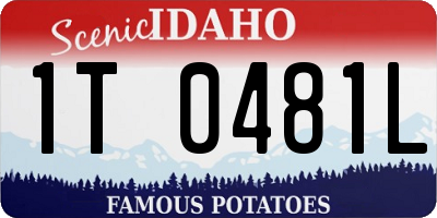 ID license plate 1T0481L