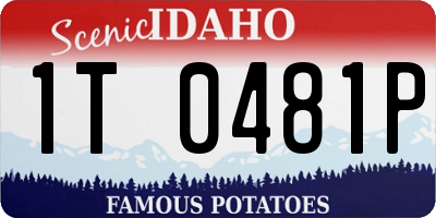ID license plate 1T0481P