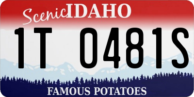 ID license plate 1T0481S