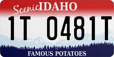 ID license plate 1T0481T
