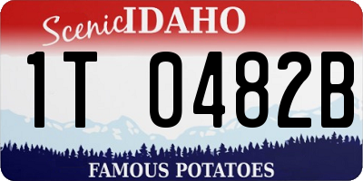 ID license plate 1T0482B