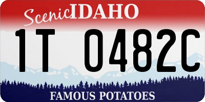 ID license plate 1T0482C