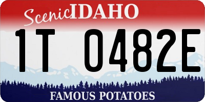 ID license plate 1T0482E