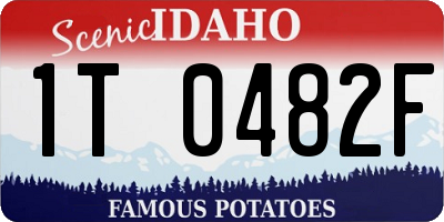 ID license plate 1T0482F