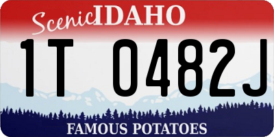 ID license plate 1T0482J
