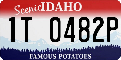 ID license plate 1T0482P