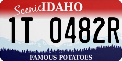 ID license plate 1T0482R