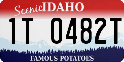 ID license plate 1T0482T