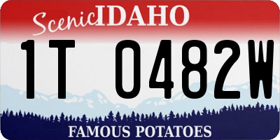 ID license plate 1T0482W