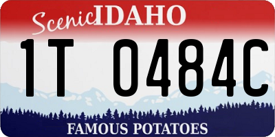 ID license plate 1T0484C