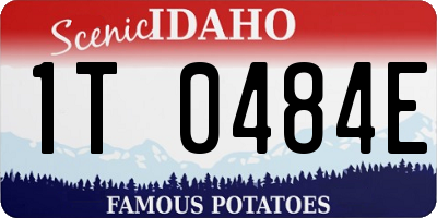 ID license plate 1T0484E