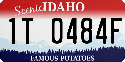 ID license plate 1T0484F