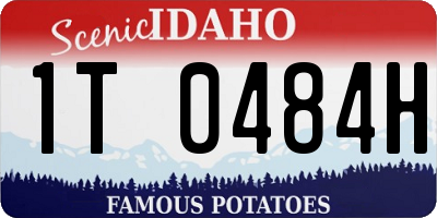 ID license plate 1T0484H