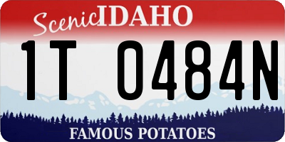 ID license plate 1T0484N