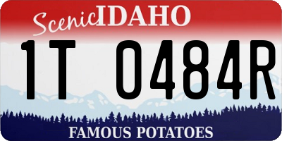 ID license plate 1T0484R