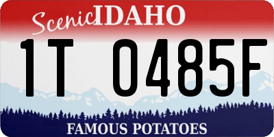 ID license plate 1T0485F