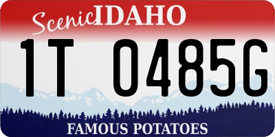 ID license plate 1T0485G