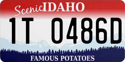 ID license plate 1T0486D