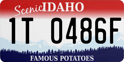 ID license plate 1T0486F