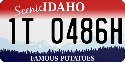 ID license plate 1T0486H