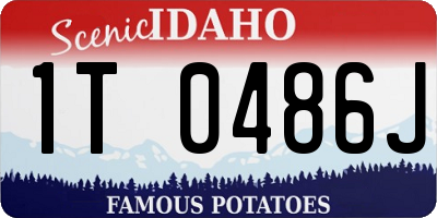 ID license plate 1T0486J