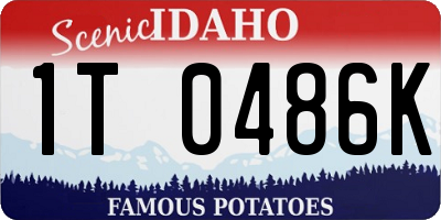 ID license plate 1T0486K