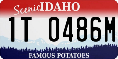 ID license plate 1T0486M
