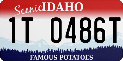 ID license plate 1T0486T