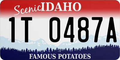 ID license plate 1T0487A