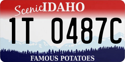ID license plate 1T0487C
