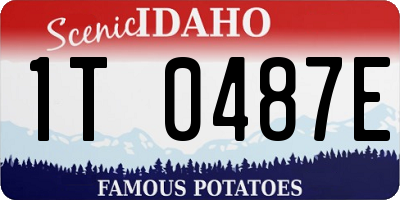 ID license plate 1T0487E