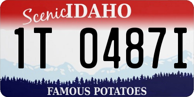ID license plate 1T0487I