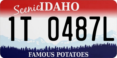 ID license plate 1T0487L