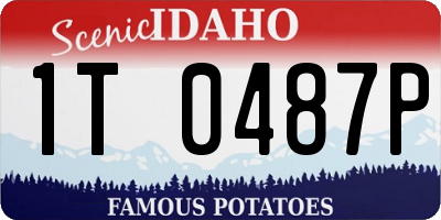 ID license plate 1T0487P