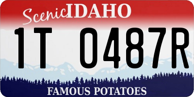 ID license plate 1T0487R