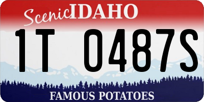 ID license plate 1T0487S